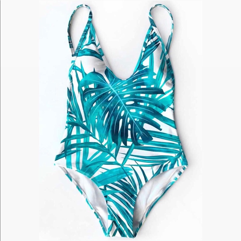 Cupshe tropical one piece swimsuit